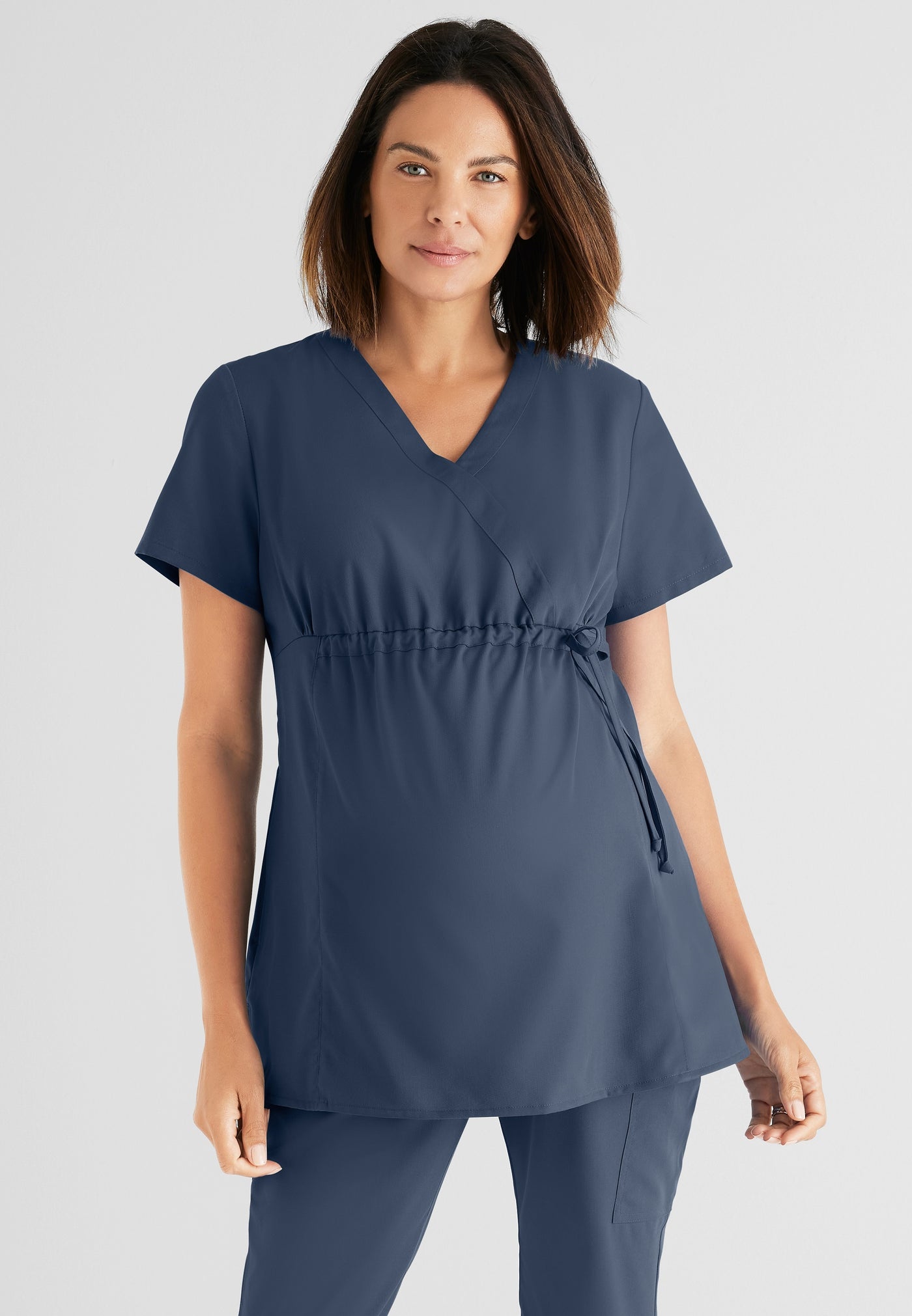 GRT094 Grey's Anatomy Collection Lilah 2 Pocket Maternity Wrap Women's Scrub Top