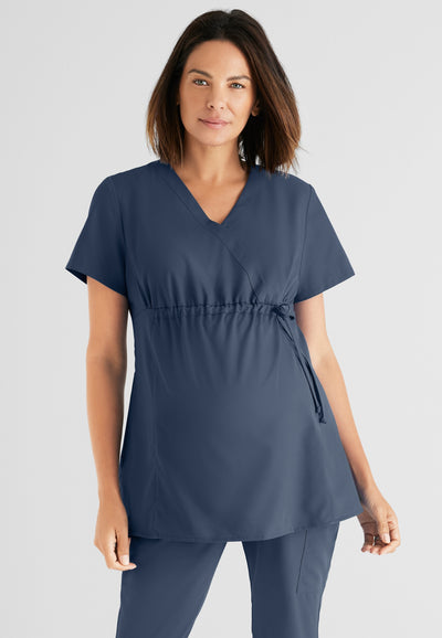 GRT094 Grey's Anatomy Collection Lilah 2 Pocket Maternity Wrap Women's Scrub Top