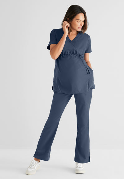 GRT094 Grey's Anatomy Collection Lilah 2 Pocket Maternity Wrap Women's Scrub Top