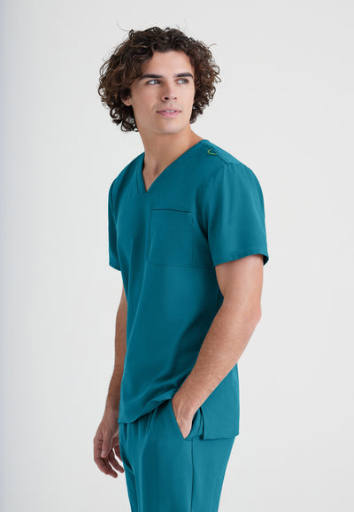 GSST179 Grey's Anatomy Scrub Evolve Journey Tuck-In Men Scrub Top (XS - 5XL)