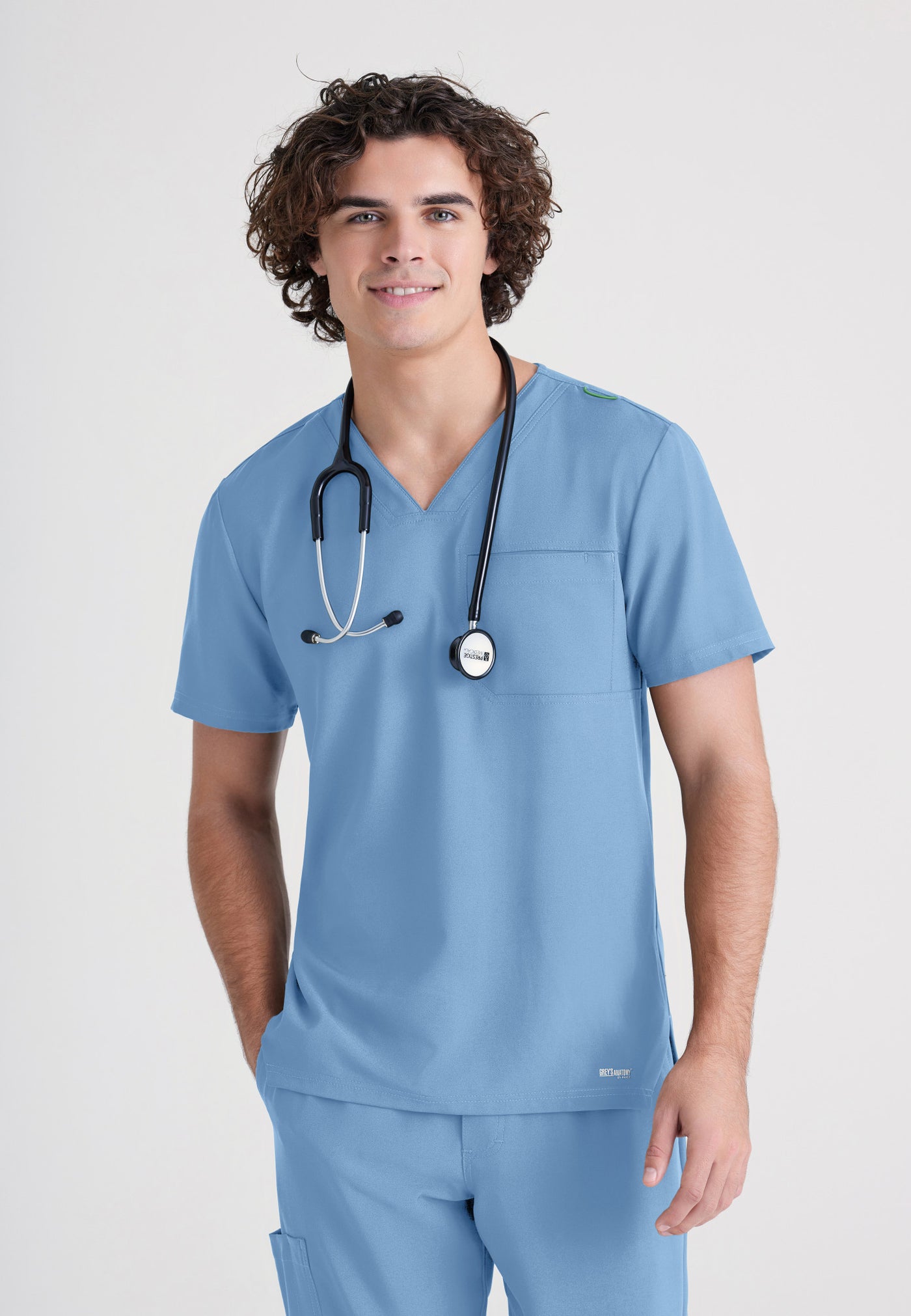 GSST179 Grey's Anatomy Scrub Evolve Journey Tuck-In Men Scrub Top (XS - 5XL)