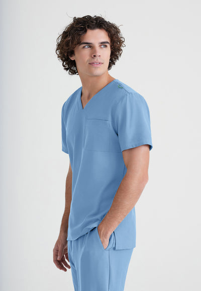 GSST179 Grey's Anatomy Scrub Evolve Journey Tuck-In Men Scrub Top (XS - 5XL)