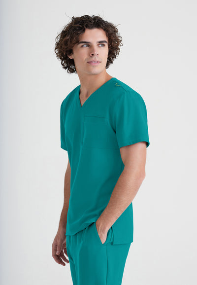 GSST179 Grey's Anatomy Scrub Evolve Journey Tuck-In Men Scrub Top (XS - 5XL)