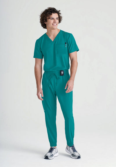 GSST179 Grey's Anatomy Scrub Evolve Journey Tuck-In Men Scrub Top (XS - 5XL)