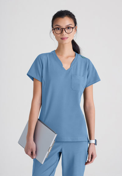 GSST181 Grey's Anatomy Scrub Evolve Sway Tuck-In Scrub Top (XXS - 5XL)