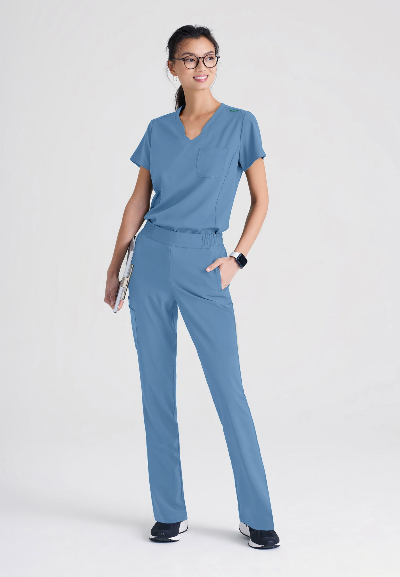 GSST181 Grey's Anatomy Scrub Evolve Sway Tuck-In Scrub Top (XXS - 5XL)