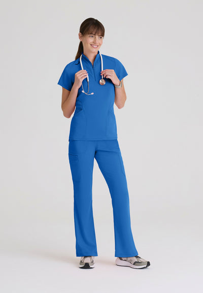 GRST292 Grey's Anatomy Scrub Spandex Stretch Kristi Top (XXS - 5XL)