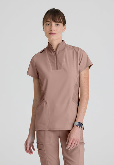 GRST292 Grey's Anatomy Scrub Spandex Stretch Kristi Top (XXS - 5XL)