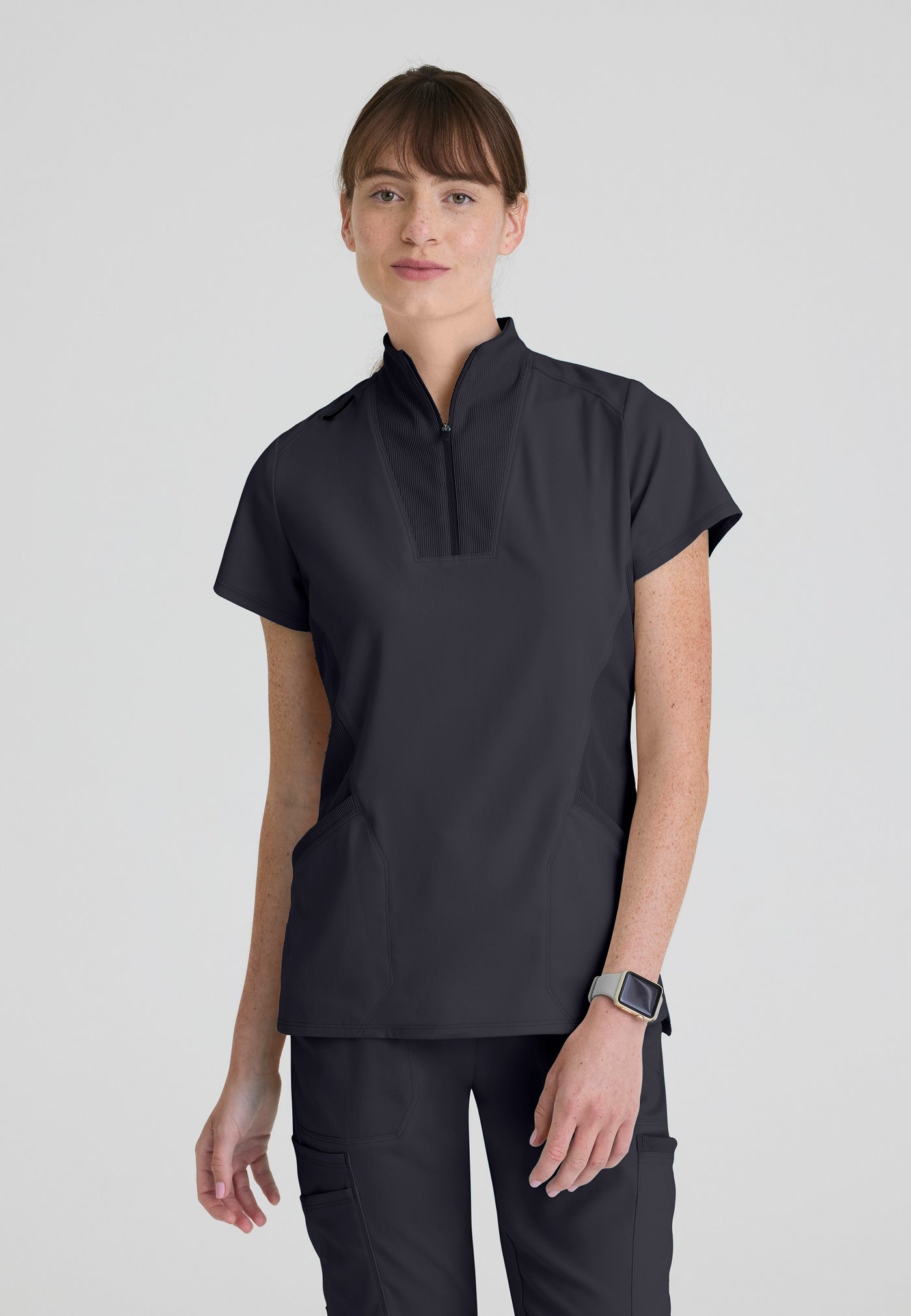 GRST292 Grey's Anatomy Scrub Spandex Stretch Kristi Top (XXS - 5XL)