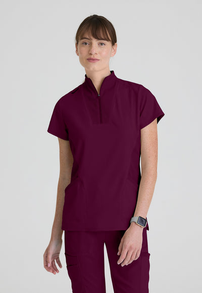GRST292 Grey's Anatomy Scrub Spandex Stretch Kristi Top (XXS - 5XL)