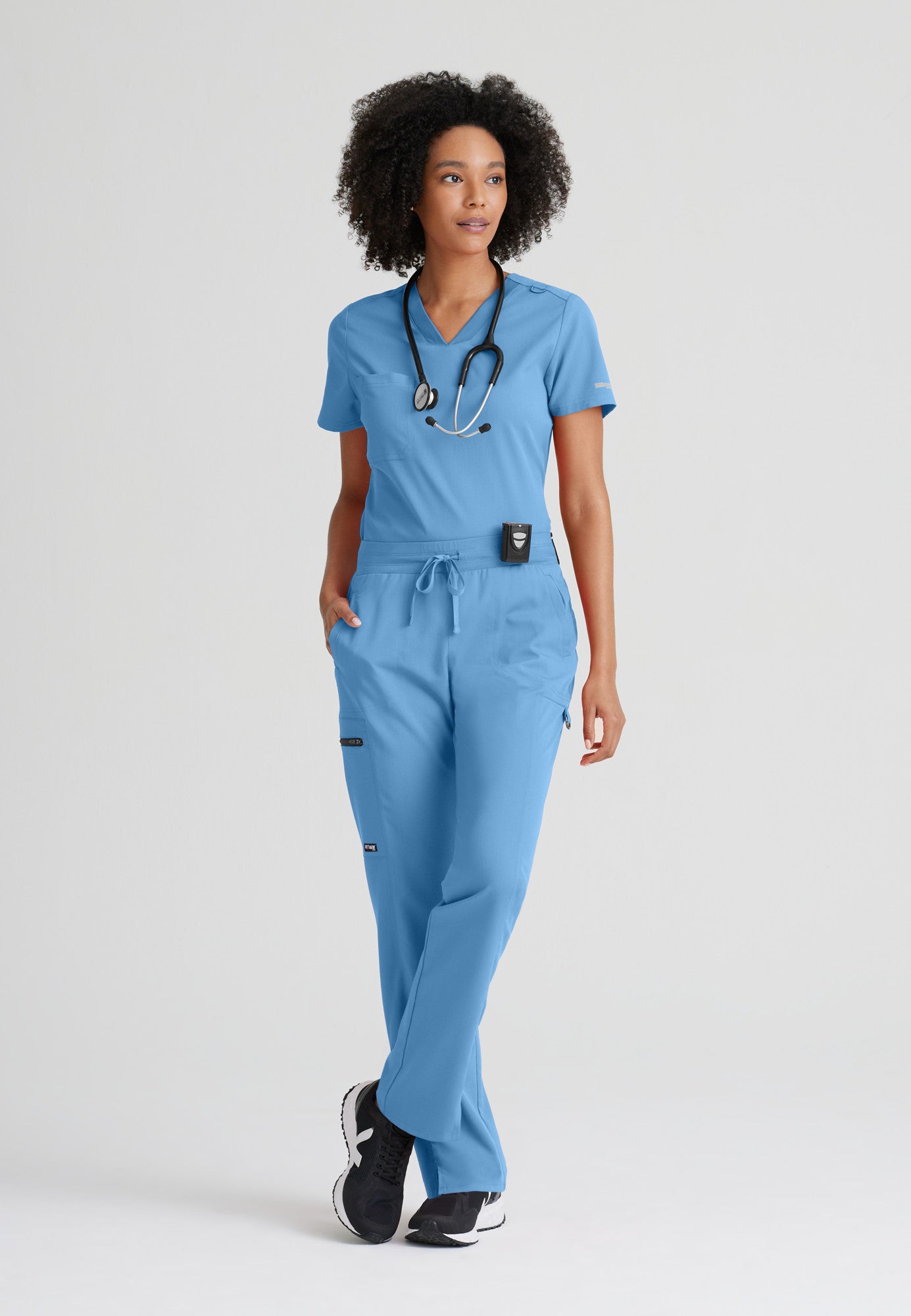 GVST028 Grey's Anatomy Scrub Spandex Stretch Bree Tuck-In Top (XXS - 3XL)