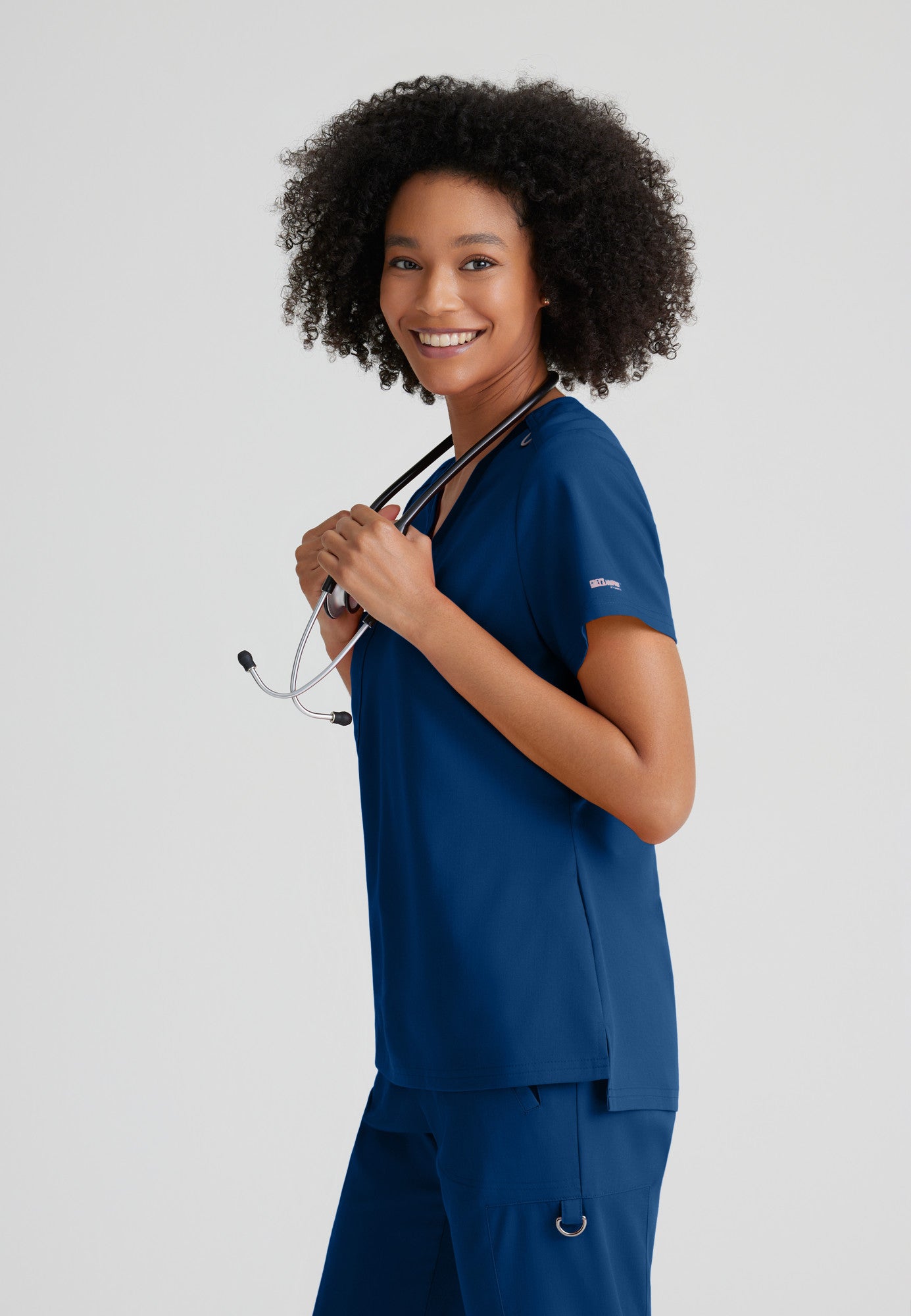 GVST028 Grey's Anatomy Scrub Spandex Stretch Bree Tuck-In Top (XXS - 3XL)