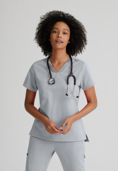 GVST028 Grey's Anatomy Scrub Spandex Stretch Bree Tuck-In Top (XXS - 3XL)