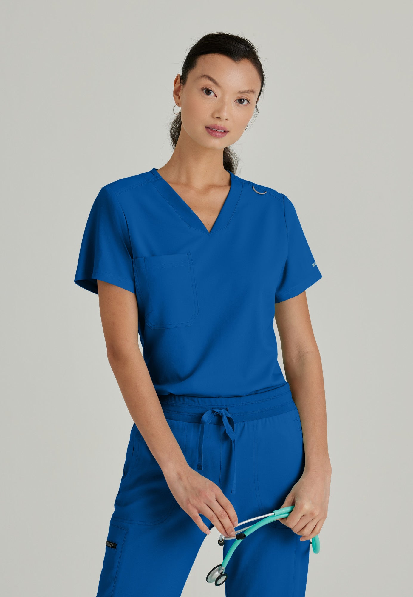 GVST028 Grey's Anatomy Scrub Spandex Stretch Bree Tuck-In Top (XXS - 3XL)