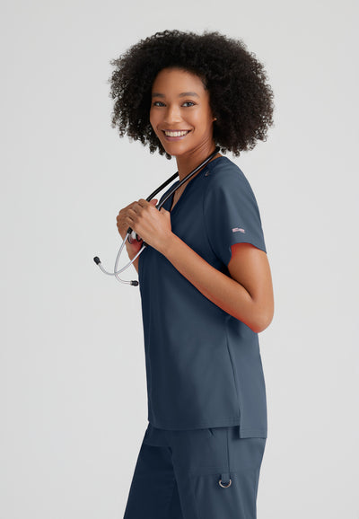 GVST028 Grey's Anatomy Scrub Spandex Stretch Bree Tuck-In Top (XXS - 3XL)