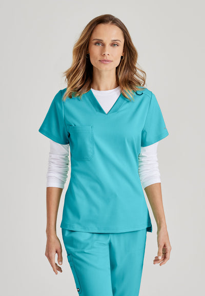 GVST028 Grey's Anatomy Scrub Spandex Stretch Bree Tuck-In Top (XXS - 3XL)