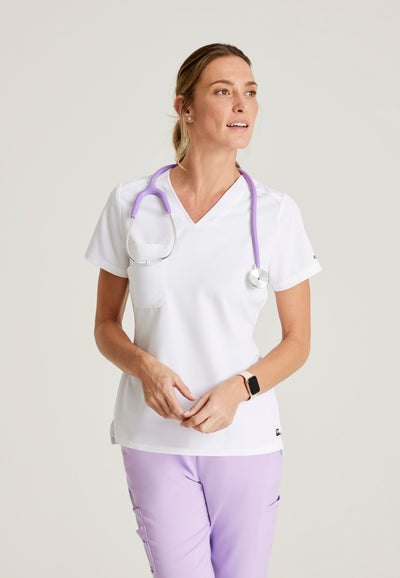 GVST028 Grey's Anatomy Scrub Spandex Stretch Bree Tuck-In Top (XXS - 3XL)