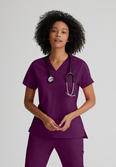 GVST028 Grey's Anatomy Scrub Spandex Stretch Bree Tuck-In Top (XXS - 3XL)