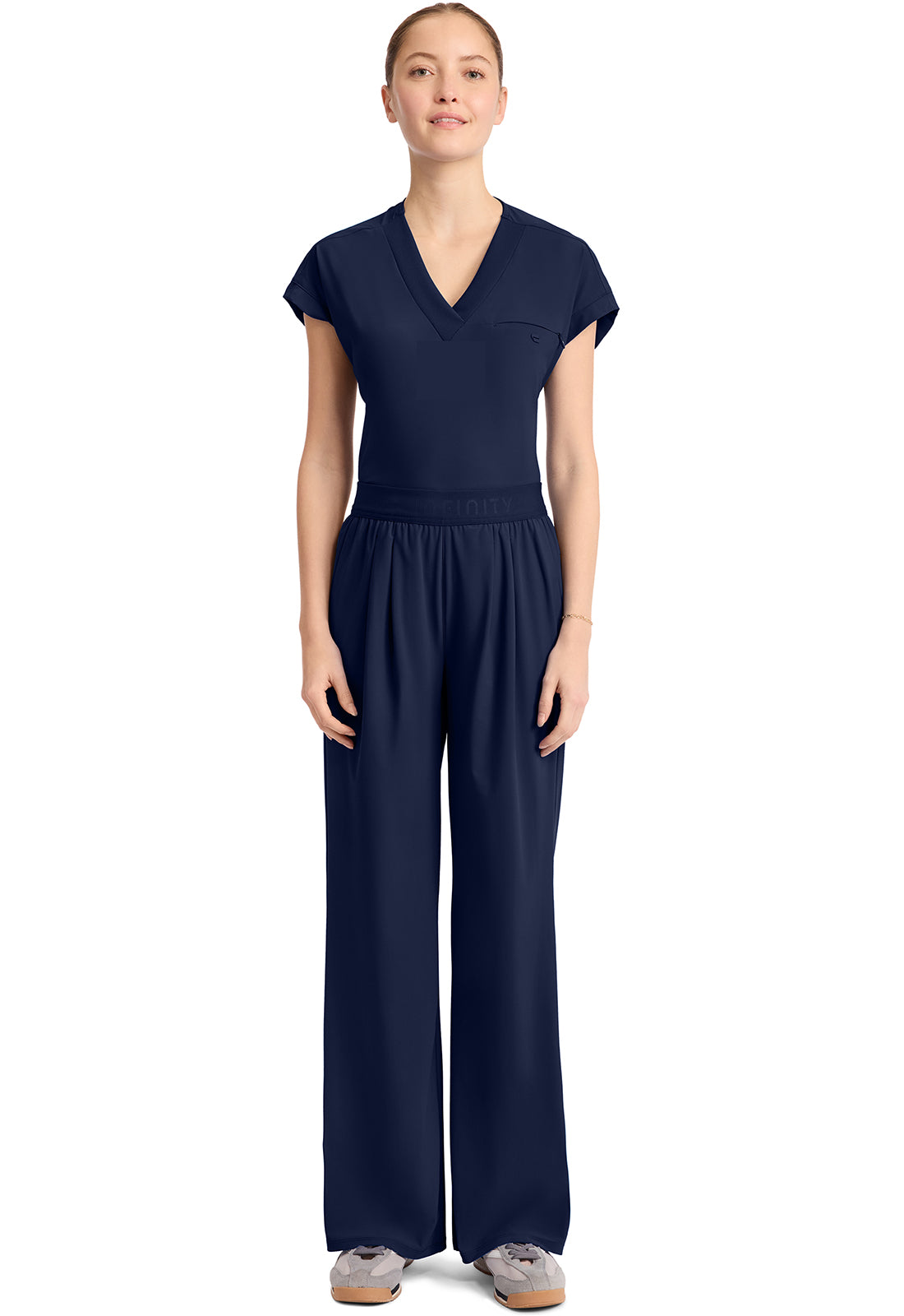 IN025A Cherokee Infinity Pursuit Women's 3-Pocket Pull On Wide Leg Pant (XS - 3XL)