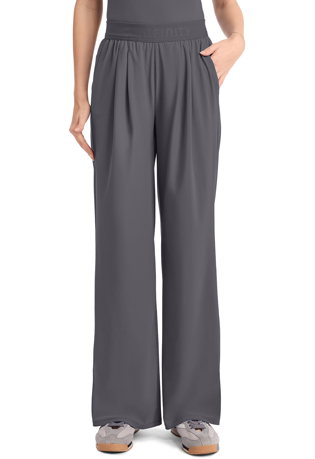 IN025A Cherokee Infinity Pursuit Women's 3-Pocket Pull On Wide Leg Pant (XS - 3XL)