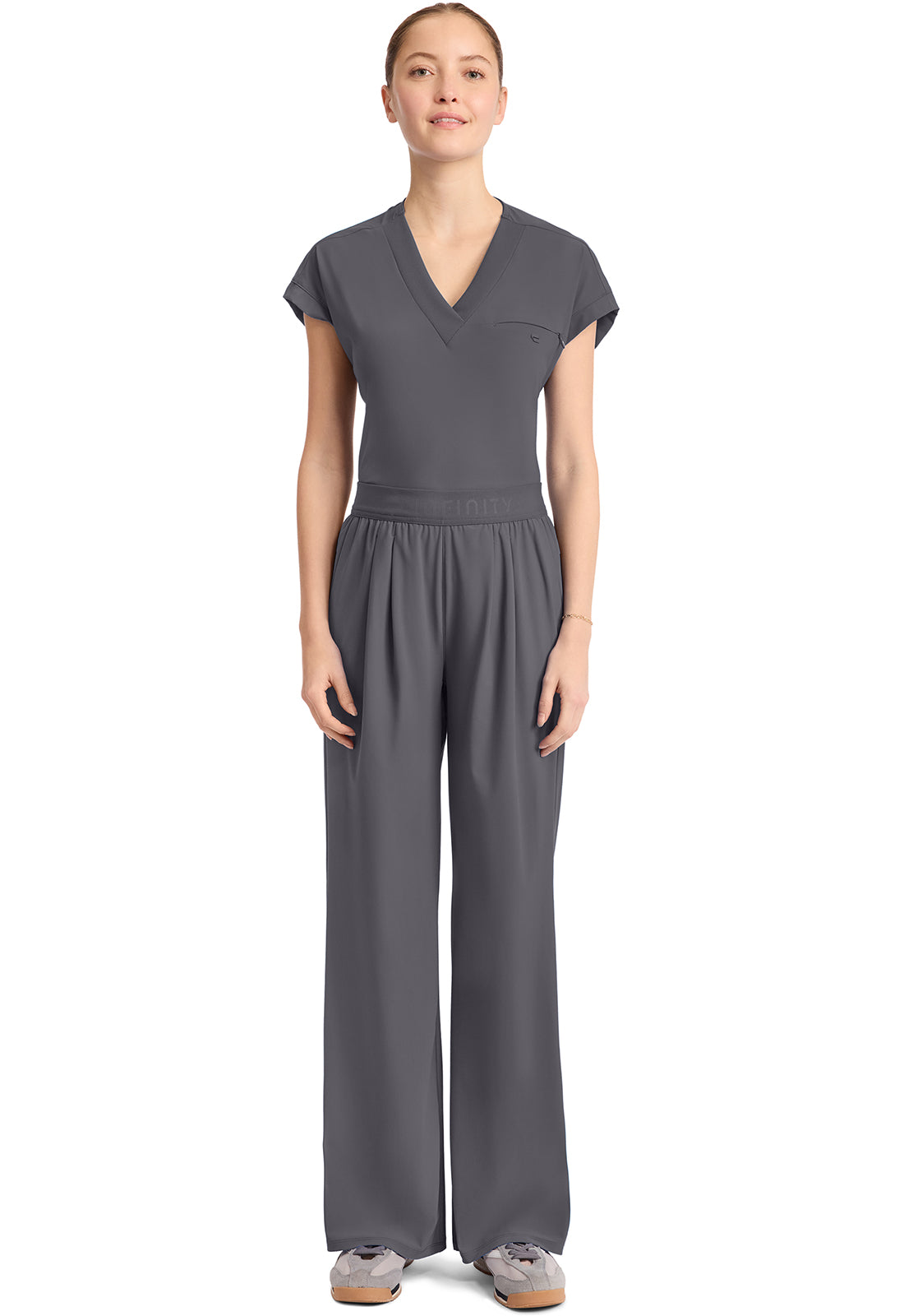 IN025A Cherokee Infinity Pursuit Women's 3-Pocket Pull On Wide Leg Pant (XS - 3XL)