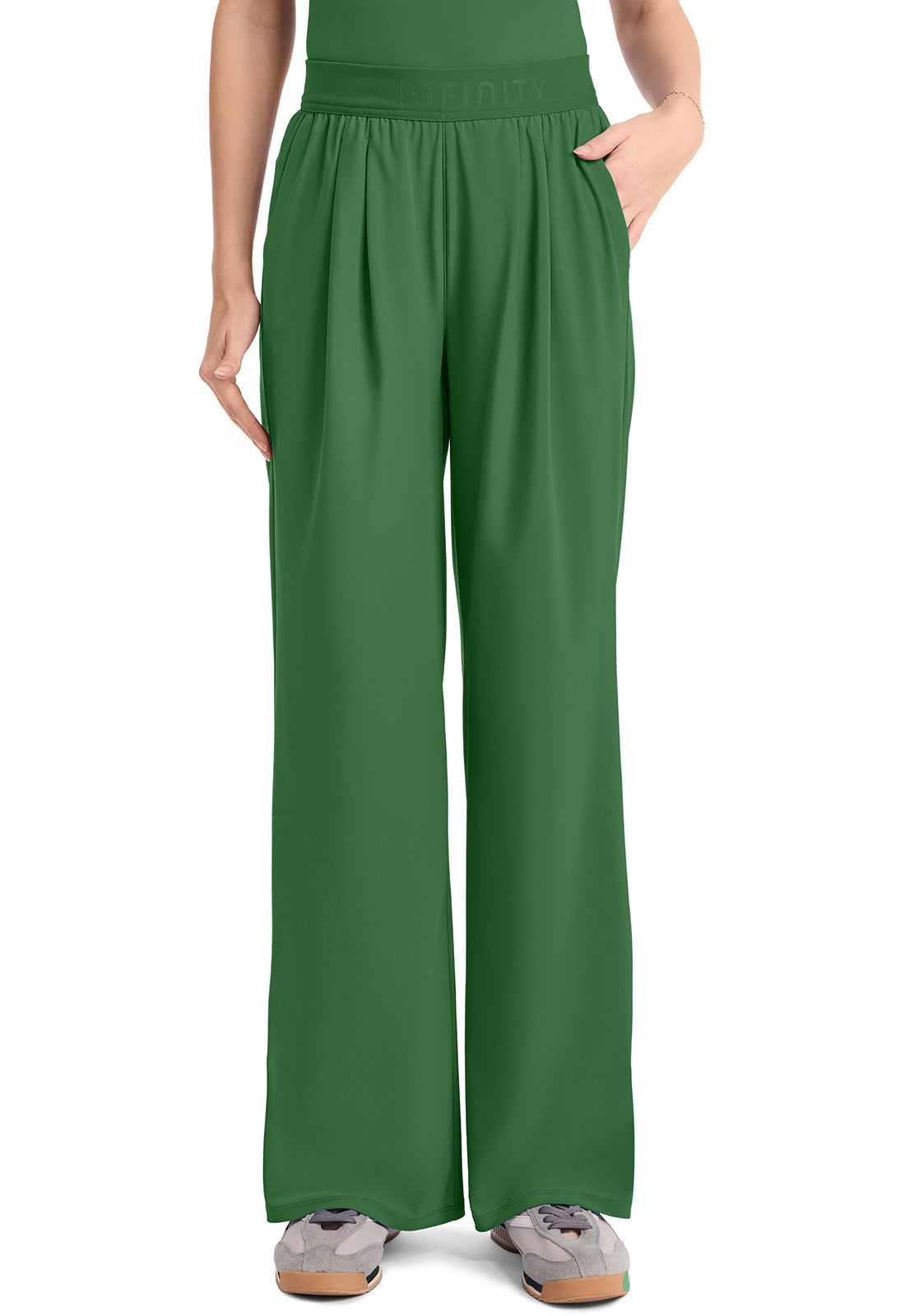 IN025A Cherokee Infinity Pursuit Women's 3-Pocket Pull On Wide Leg Pant (XS - 3XL)