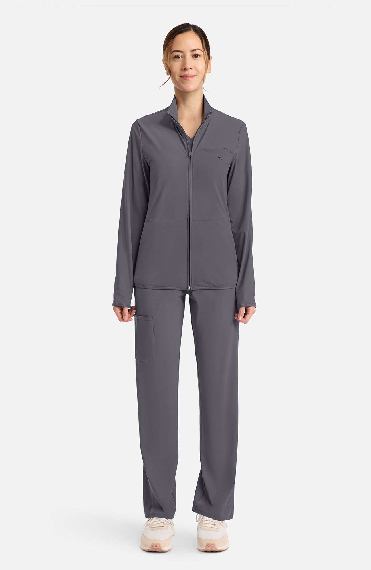 IN525A Cherokee Infinity Pursuit Women's 3-Pocket Warm-up Jacket (XXS - 5XL)