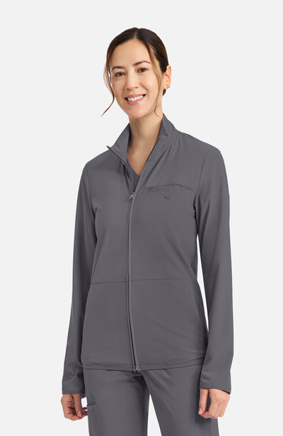 IN525A Cherokee Infinity Pursuit Women's 3-Pocket Warm-up Jacket (XXS - 5XL)