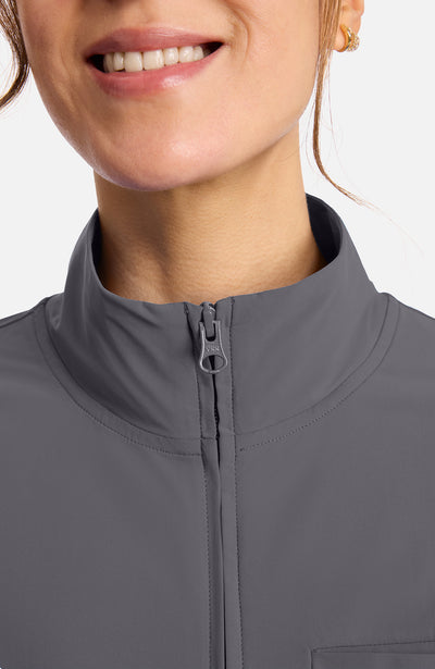 IN525A Cherokee Infinity Pursuit Women's 3-Pocket Warm-up Jacket (XXS - 5XL)