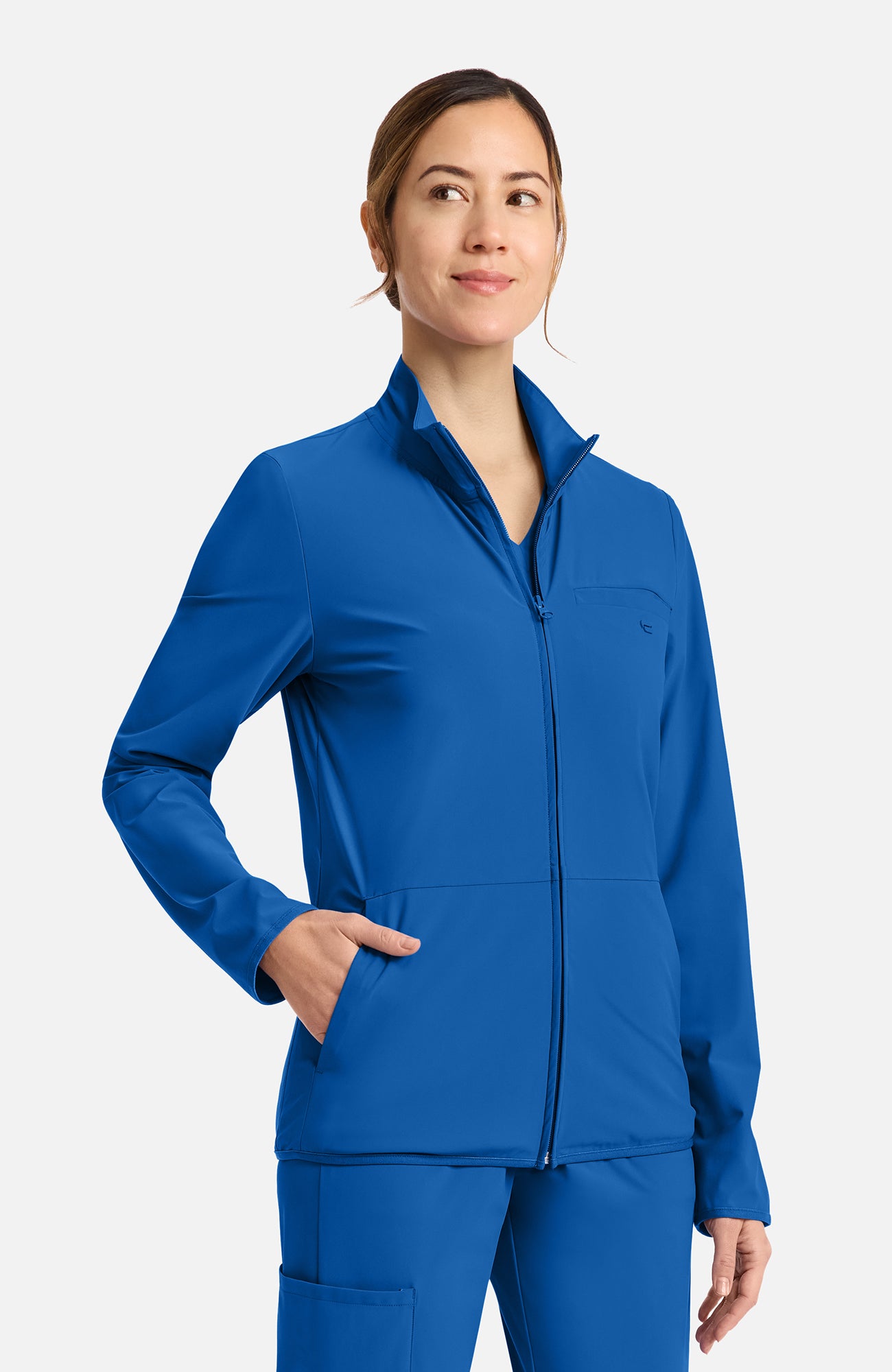 IN525A Cherokee Infinity Pursuit Women's 3-Pocket Warm-up Jacket (XXS - 5XL)