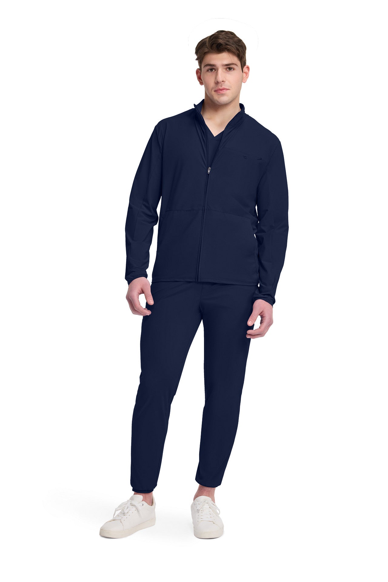 IN527A Cherokee Infinity Pursuit Men 3-Pocket Warm-up Jacket - Certainty Antimicrobial Stretch (XS - 5XL)