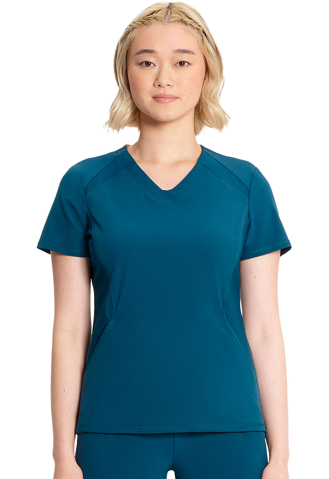 IN620A Cherokee GNR8 Knit Stretch V-Neck Top (XXS - 3XL)