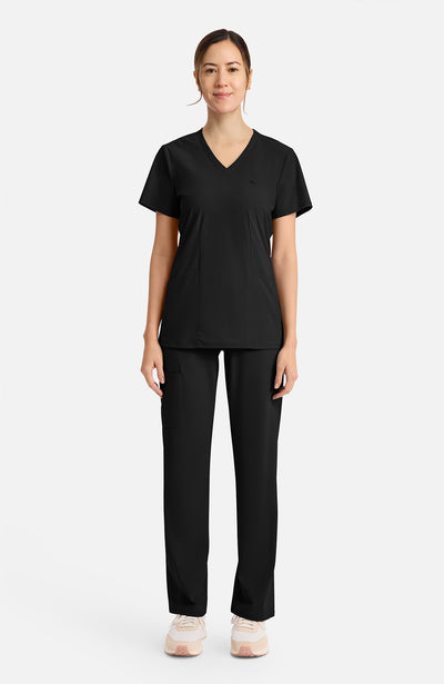 IN647A Cherokee Infinity Pursuit Women's 2-Pocket V-Neck Top (XXS - 5XL)