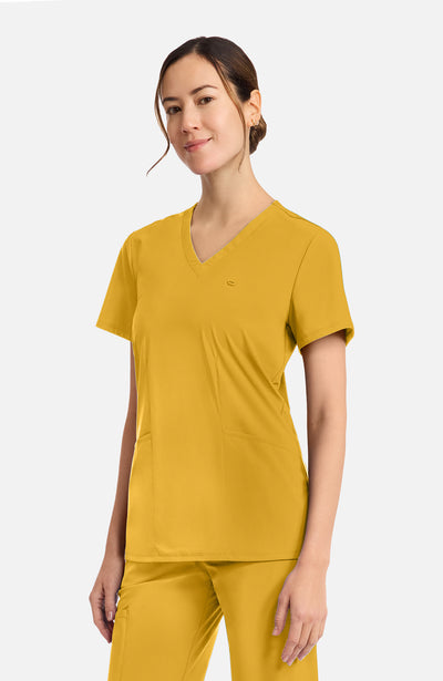 IN647A Cherokee Infinity Pursuit Women's 2-Pocket V-Neck Top (XXS - 5XL)