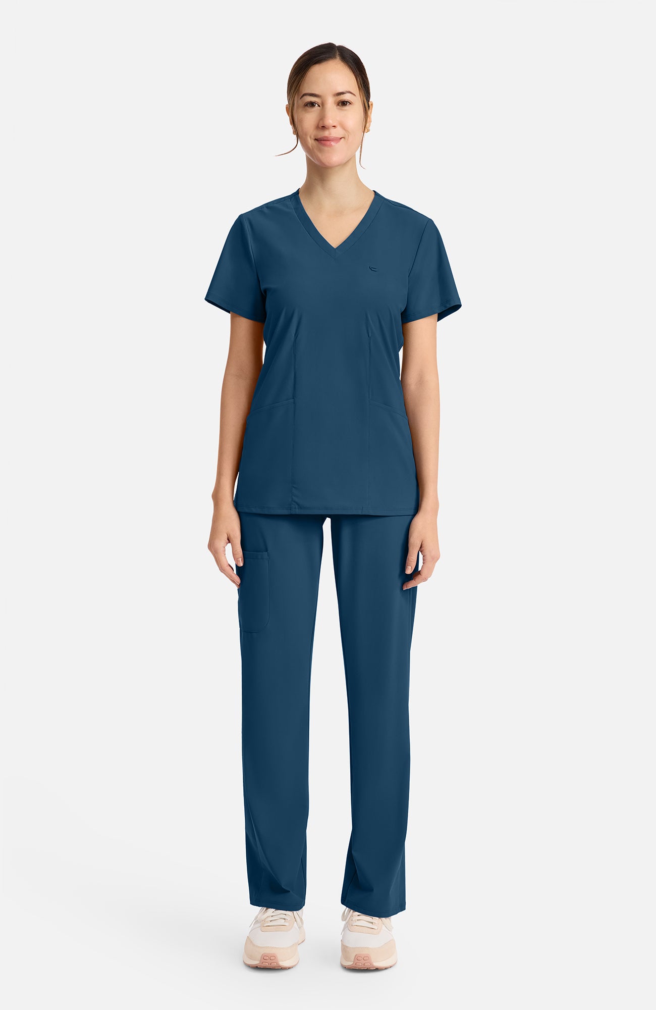 IN647A Cherokee Infinity Pursuit Women's 2-Pocket V-Neck Top (XXS - 5XL)