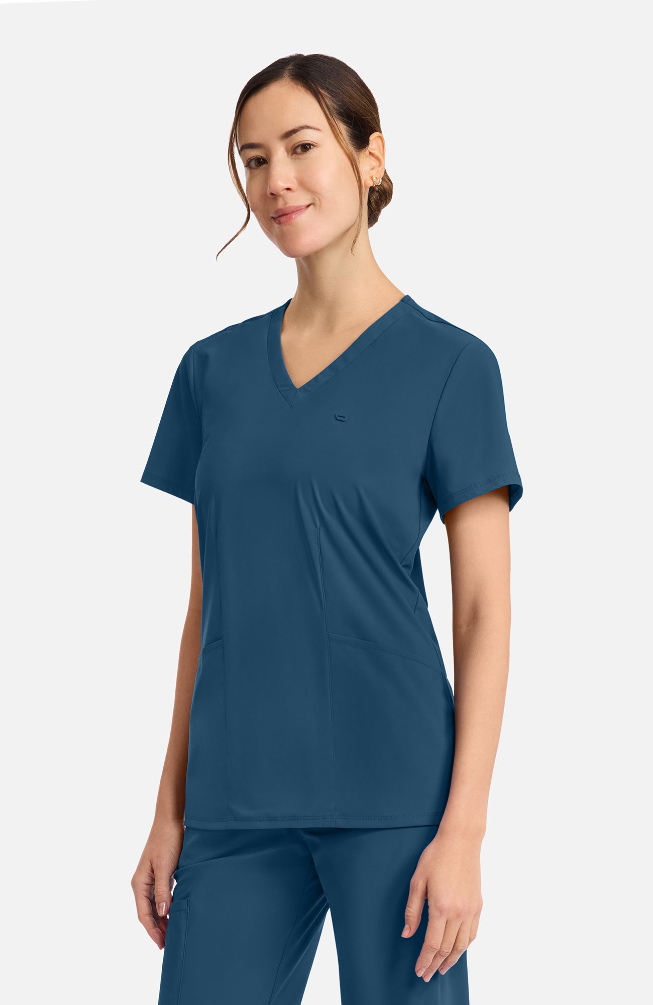 IN647A Cherokee Infinity Pursuit Women's 2-Pocket V-Neck Top (XXS - 5XL)