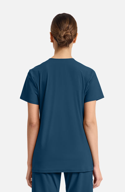 IN647A Cherokee Infinity Pursuit Women's 2-Pocket V-Neck Top (XXS - 5XL)