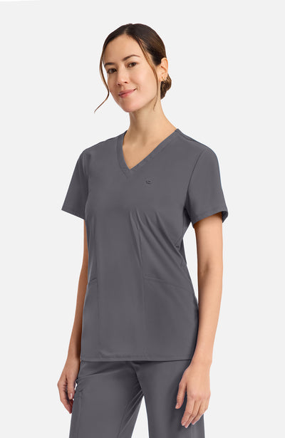 IN647A Cherokee Infinity Pursuit Women's 2-Pocket V-Neck Top (XXS - 5XL)