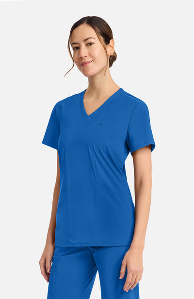 IN647A Cherokee Infinity Pursuit Women's 2-Pocket V-Neck Top (XXS - 5XL)