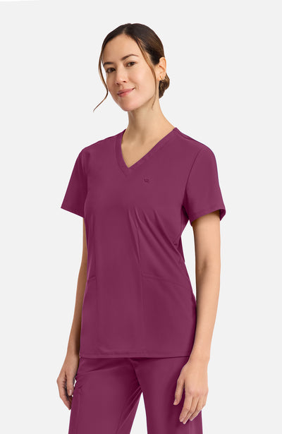 IN647A Cherokee Infinity Pursuit Women's 2-Pocket V-Neck Top (XXS - 5XL)