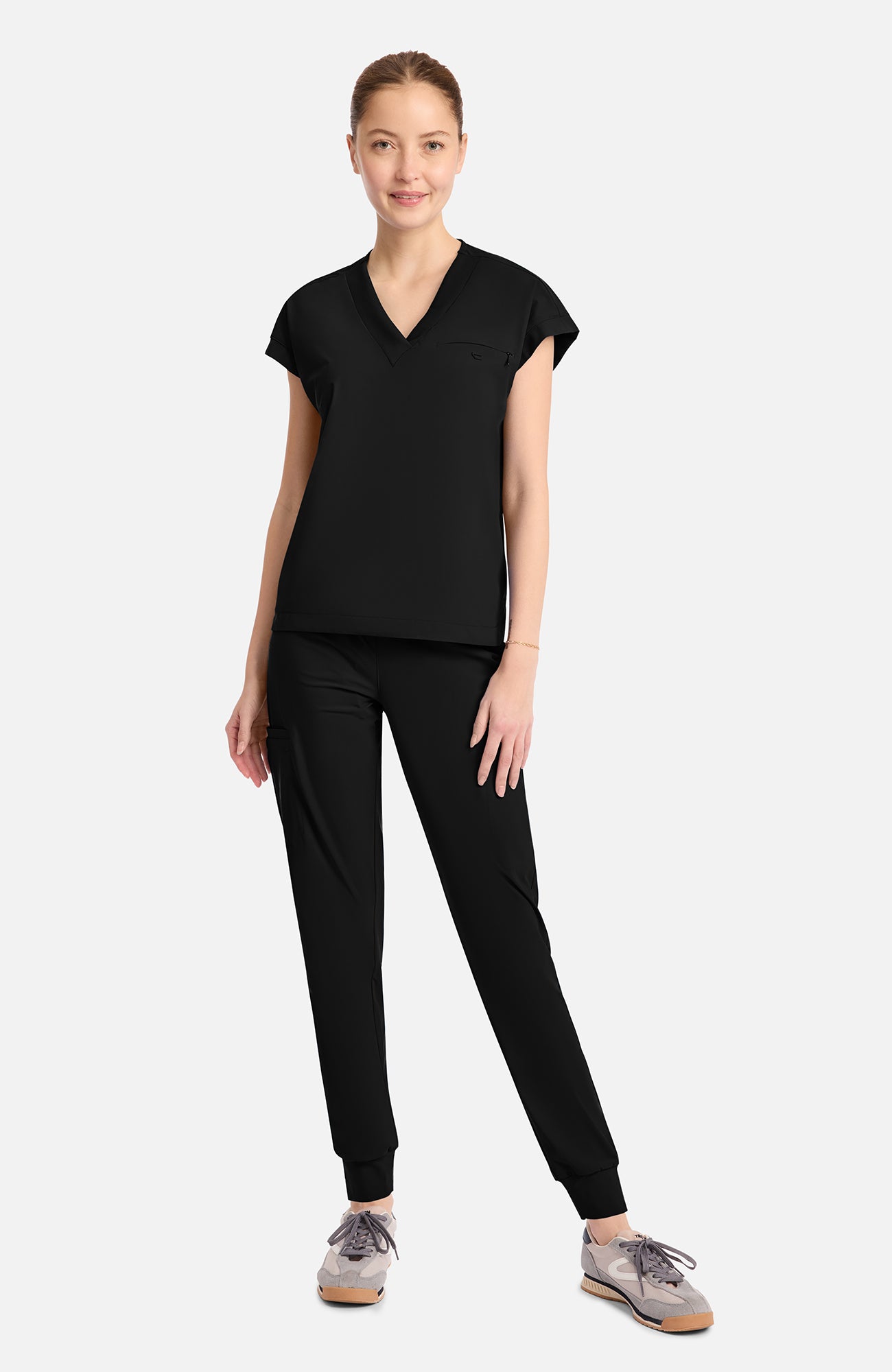 IN650A Cherokee Infinity Pursuit Women's 1-Pocket V-Neck Top (XS - 3XL)