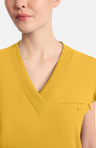 IN650A Cherokee Infinity Pursuit Women's 1-Pocket V-Neck Top (XS - 3XL)