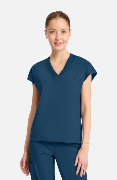 IN650A Cherokee Infinity Pursuit Women's 1-Pocket V-Neck Top (XS - 3XL)