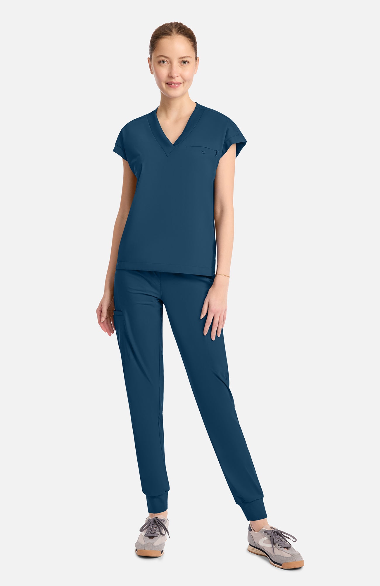 IN650A Cherokee Infinity Pursuit Women's 1-Pocket V-Neck Top (XS - 3XL)