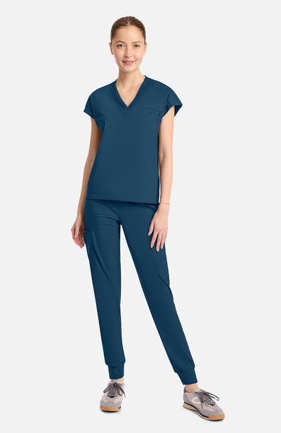 IN650A Cherokee Infinity Pursuit Women's 1-Pocket V-Neck Top (XS - 3XL)