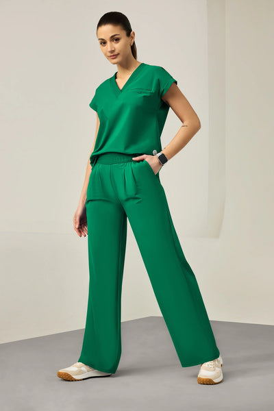 IN025A Cherokee Infinity Pursuit Women's 3-Pocket Pull On Wide Leg Pant (XS - 3XL)