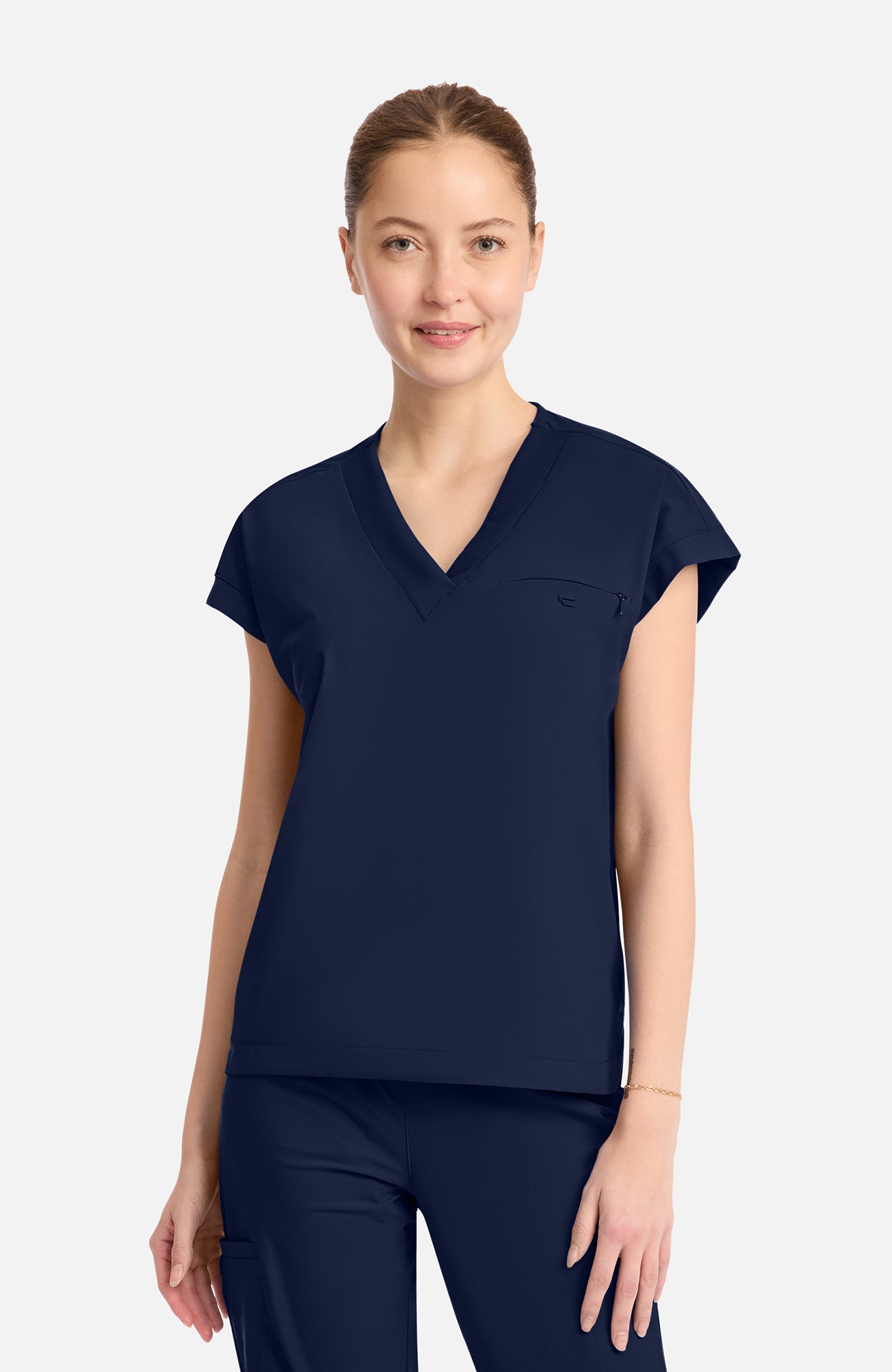 IN650A Cherokee Infinity Pursuit Women's 1-Pocket V-Neck Top (XS - 3XL)