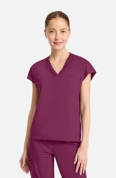 IN650A Cherokee Infinity Pursuit Women's 1-Pocket V-Neck Top (XS - 3XL)
