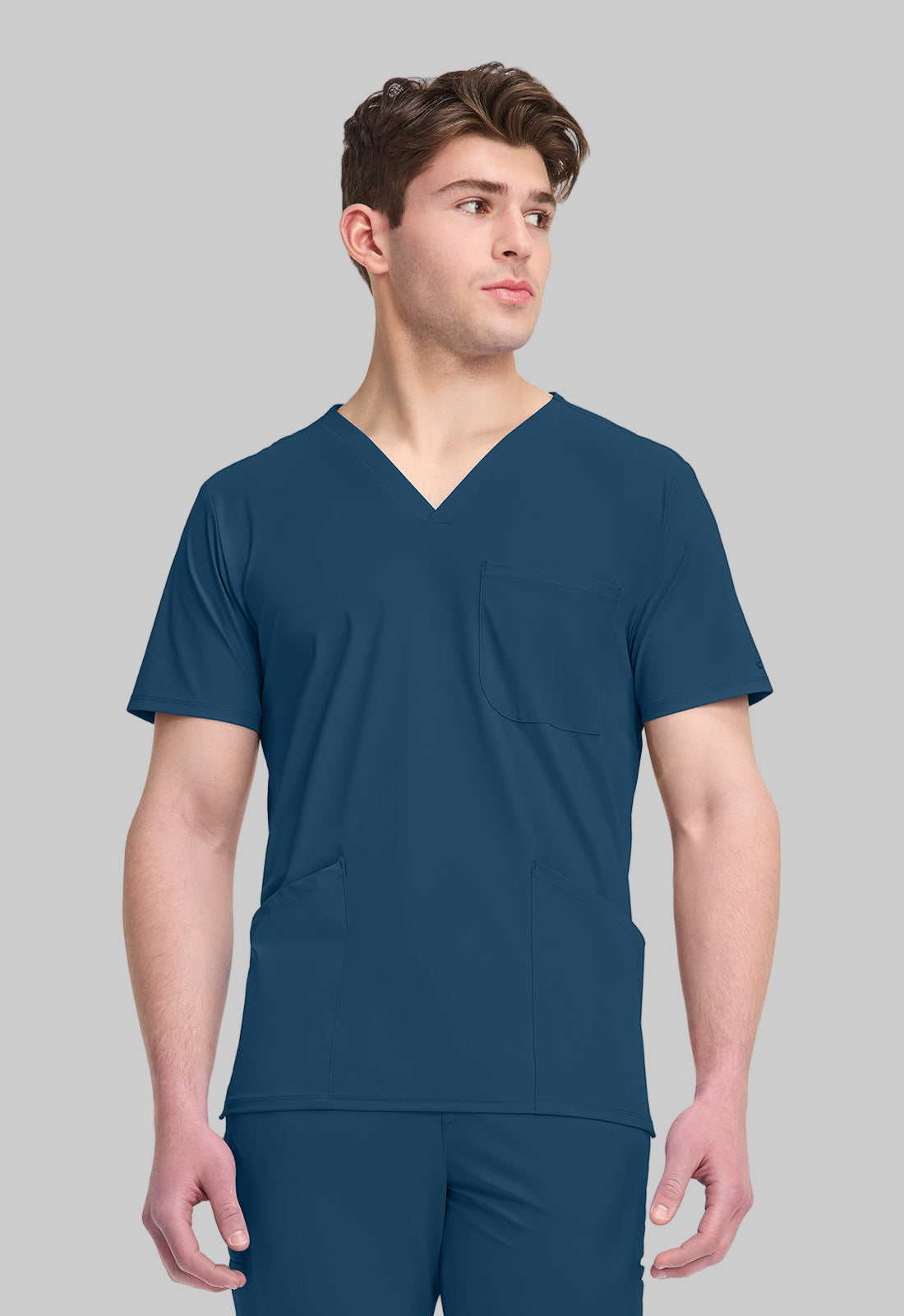 IN651A Cherokee Infinity Pursuit Men 3 Pocket V-Neck Top - Certainty Antimicrobial Stretch (XS - 5XL)