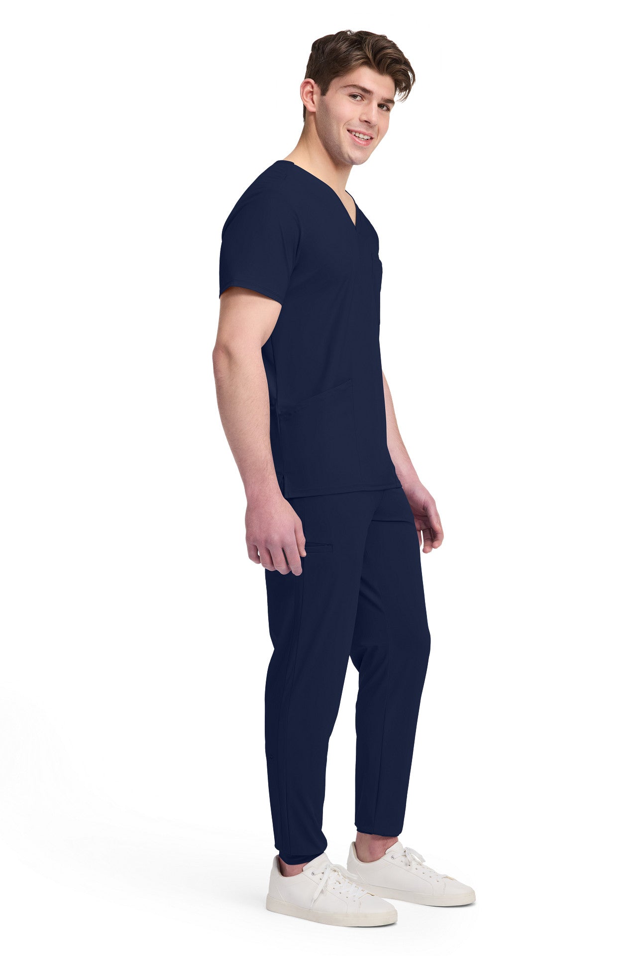 IN651A Cherokee Infinity Pursuit Men 3 Pocket V-Neck Top - Certainty Antimicrobial Stretch (XS - 5XL)